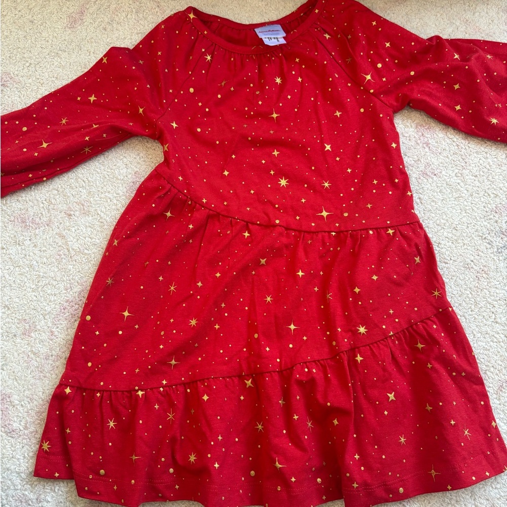 Hanna Andersson Red Star Pattern Dress